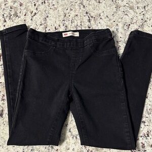 Levi's Girls Dark Black Jeggings Size 10 Regular
